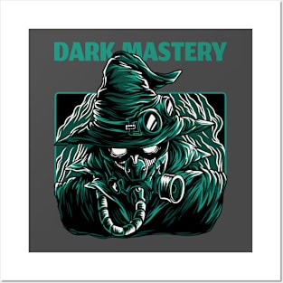 Dark Mystery Man Gas Mask Posters and Art